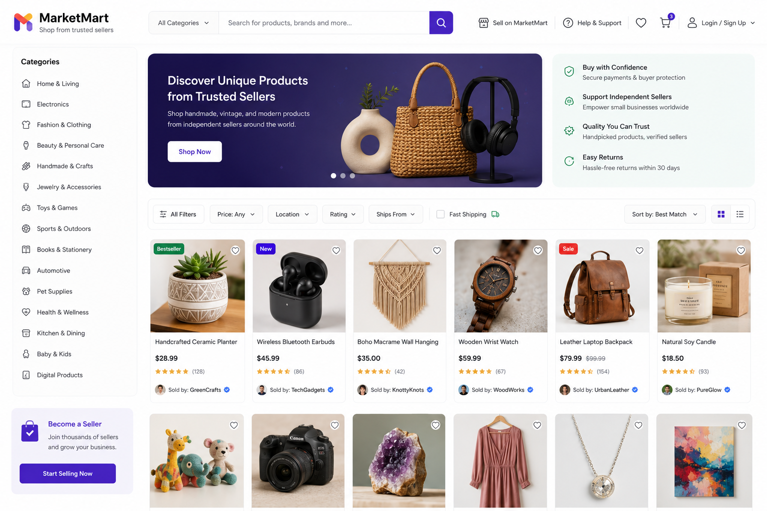 Multi-Vendor Marketplaces